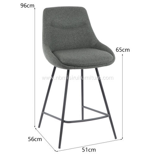 New style backrest armless bar chair